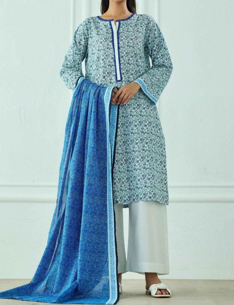 Azure Serenity – Classic Lawn Collection
