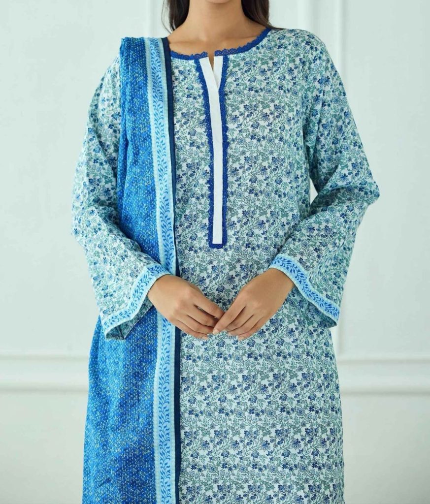 Azure Serenity – Classic Lawn Collection