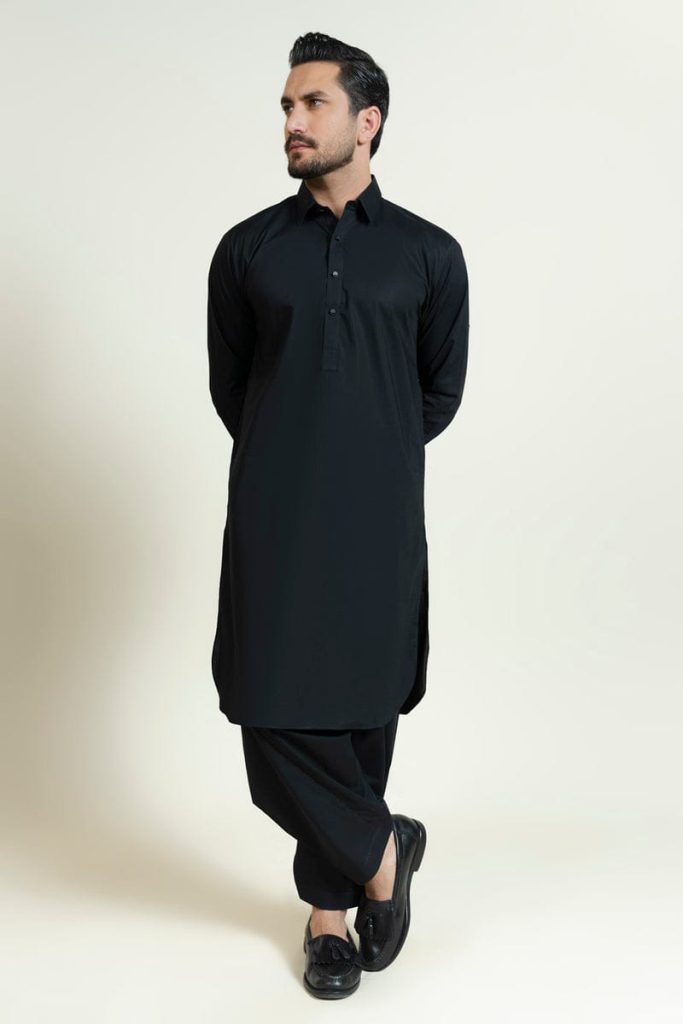 Alkaram Unstitched Blended – Jet Black