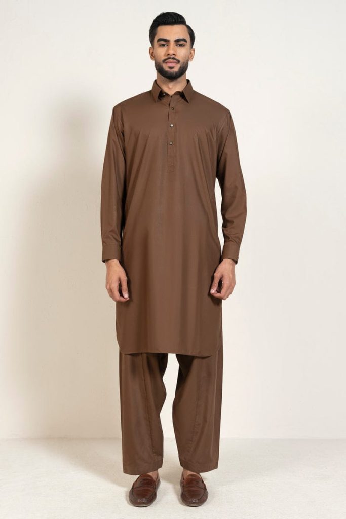 Alkaram Men’s Blended – Brown