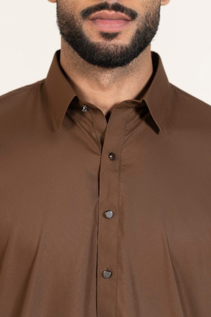 Alkaram Men’s Blended – Brown