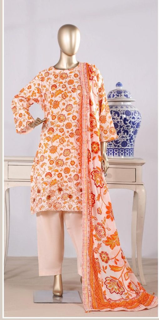 Sabahat – Printkari Unstitched 3pc | UNH Clothing