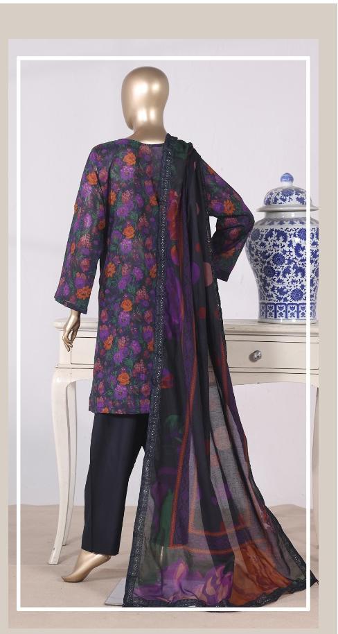 Sabahat – Printkari Unstitched 3pc | UNH Clothing