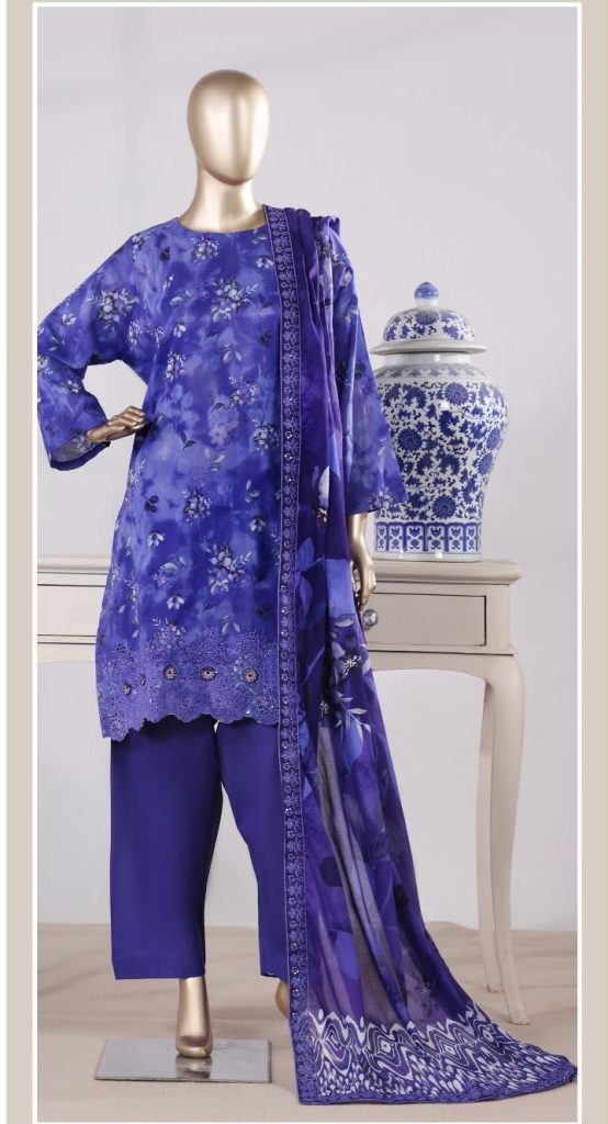 Sabahat – Printkari Unstitched 3pc | UNH Clothing