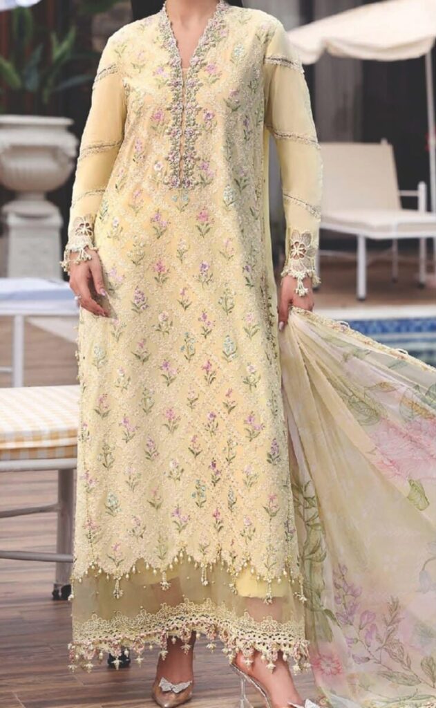 Maria.B Elahé Premium Lawn 3 Piece Suit