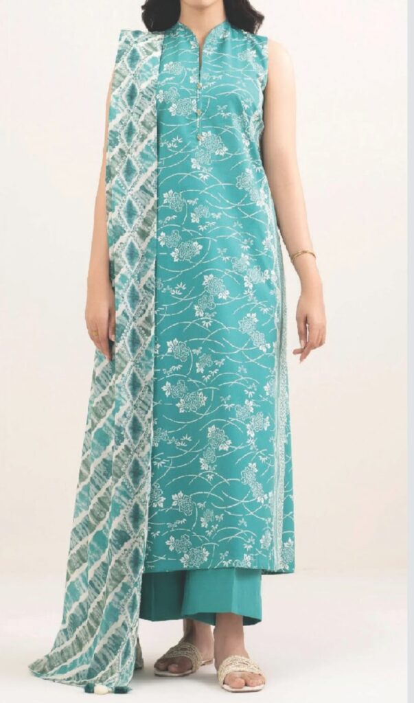 Nishat Linen Unstitched 3 Piece Printed Lawn Suit - 42601206