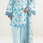 Nishat Linen Unstitched 3 Piece Printed Lawn Suit