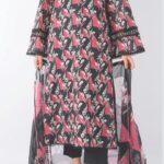 Nishat Linen Unstitched 3 Piece Printed Lawn Suit - 42601207