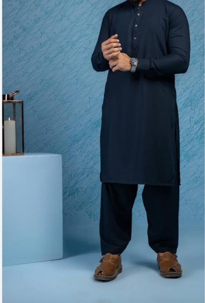 Sapphire Unstitched Premium Slub Cotton – Nevi Blue