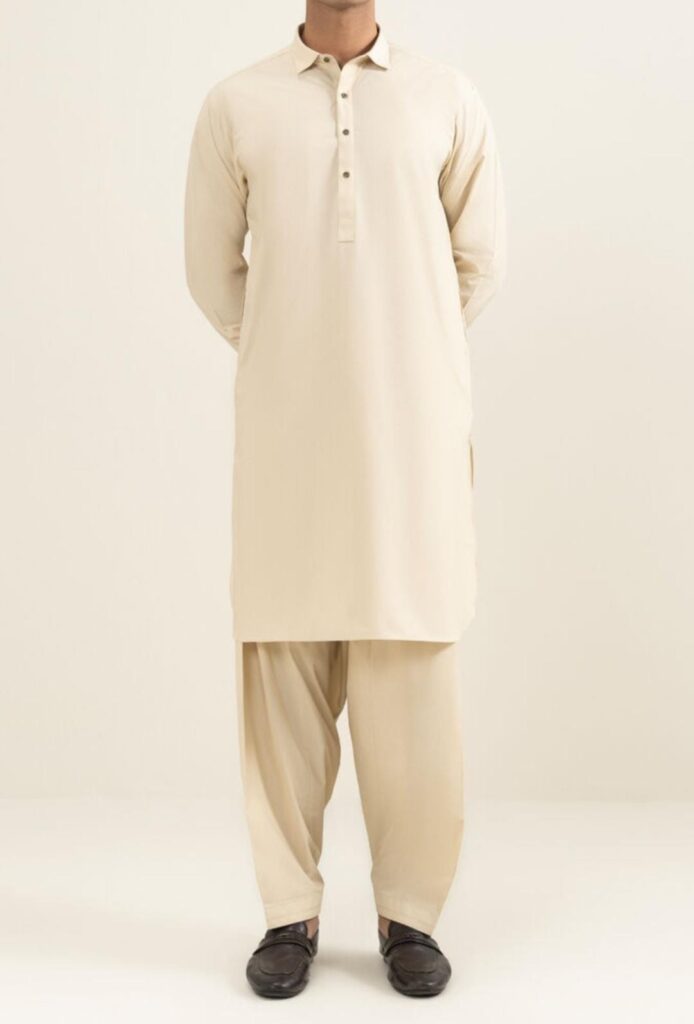 Sapphire Unstitched Premium Slub Cotton – Cream