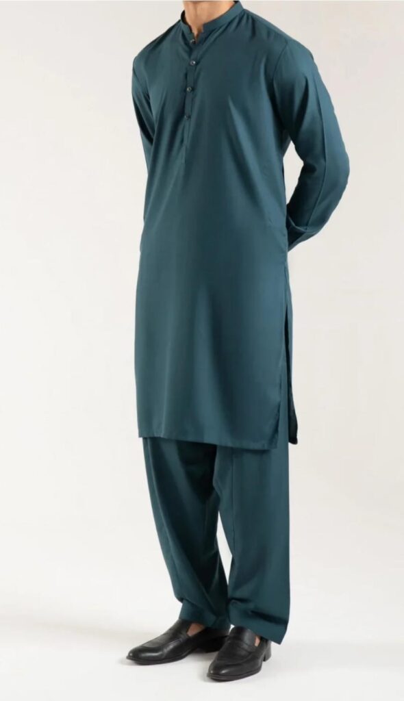 Sapphire Unstitched Premium Slub Cotton – Teal-Green
