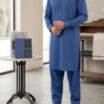 Sapphire Unstitched Premium Slub Cotton – Royal-Blue