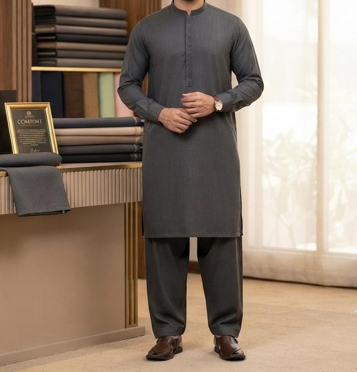 Zellbury COMFORT - Men's Unstitched (Charcoal Grey)